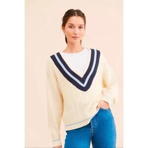 Callahan for Anthropologie Deep V-neck Sweater. Retails $128